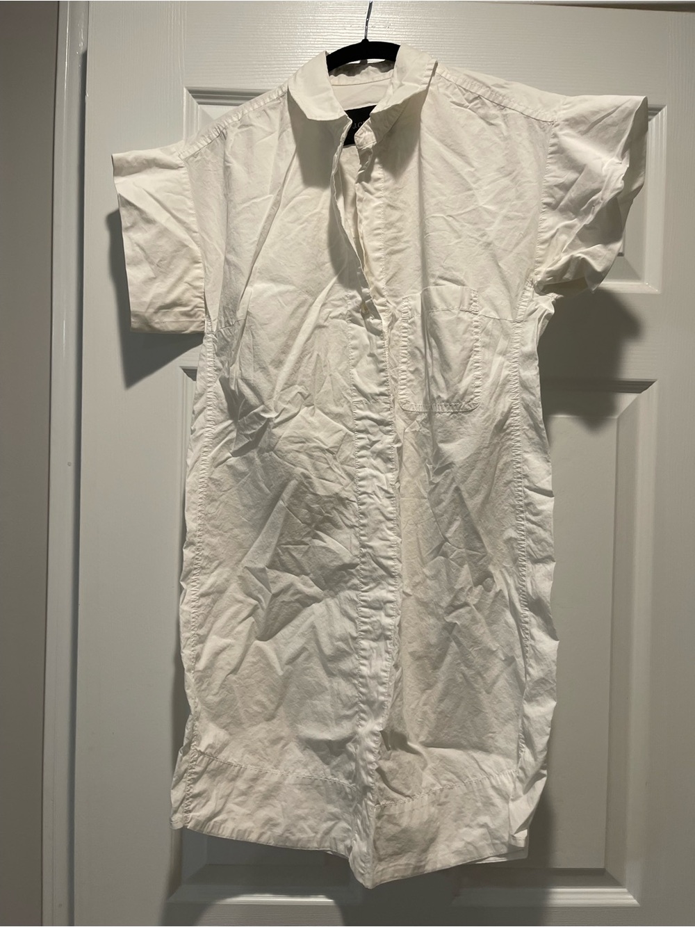 JCrew Classic White Short-Sleeve women’s shirt dress